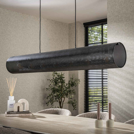 Hanglamp Knox 7-lichts XL mesh zwart