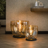Vloerlamp Dain UP XL Amberkleurig glas