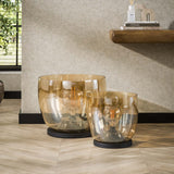 Vloerlamp Dain UP XL Amberkleurig glas