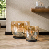 Stehlampe Dain UP XL Bernsteinfarbenes Glas 