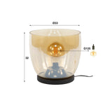 Vloerlamp Dain UP XL Amberkleurig glas