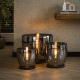 Vloerlamp Dain UP XL Chroomkleurig glas