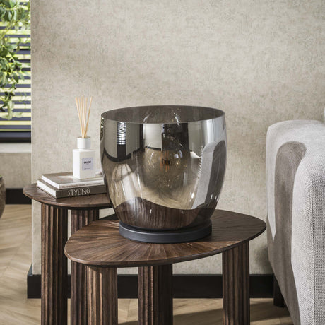 Vloerlamp Dain UP XL Chroomkleurig glas
