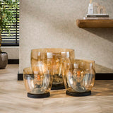 Stehlampe Dain UP XXL Bernsteinglas 