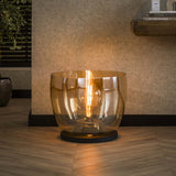 Vloerlamp Dain UP XXL Amberkleurig glas