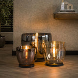 Vloerlamp Dain UP XXL Chroomkleurig glas