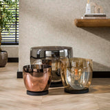 Stehlampe Dain UP XXL Kupferfarbenes Glas 