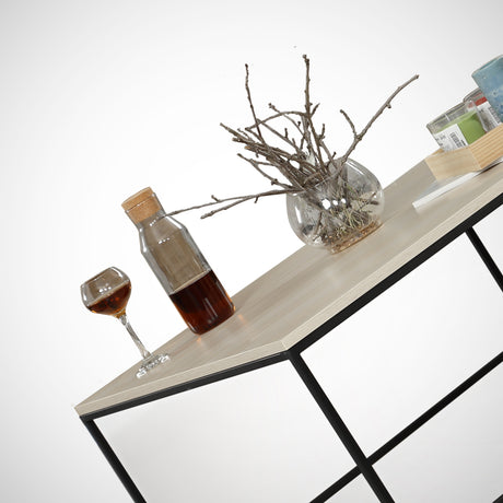 Couchtisch Quadrat 75x75 cm Pola - Eichenholz Melamin 