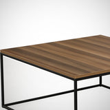 Couchtisch Quadrat 75x75 cm Pola - Walnuss Melamin 
