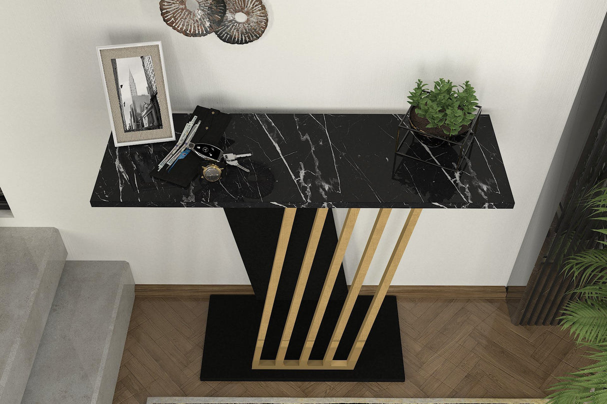 Brustkiste Grauity Black Gold Melamin 90x76.8x29.6 cm