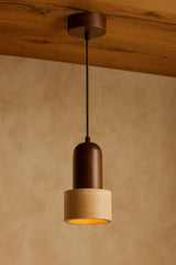 Loer - Walnussbeige Walnuss-Travertin-Kappe