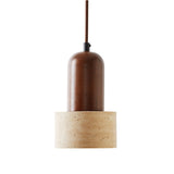 Loer - Walnussbeige Walnuss-Travertin-Kappe