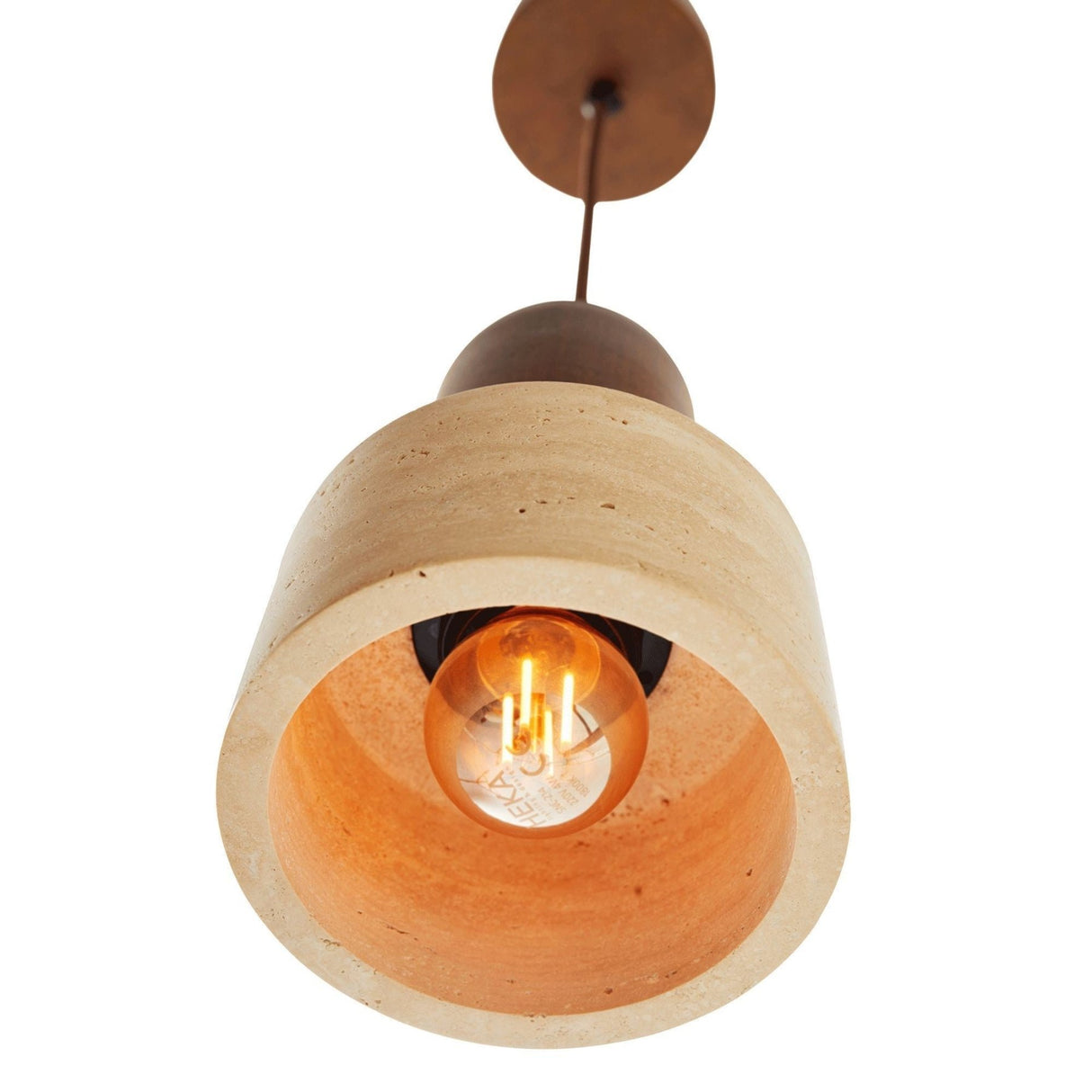 Loer - Walnussbeige Walnuss-Travertin-Kappe