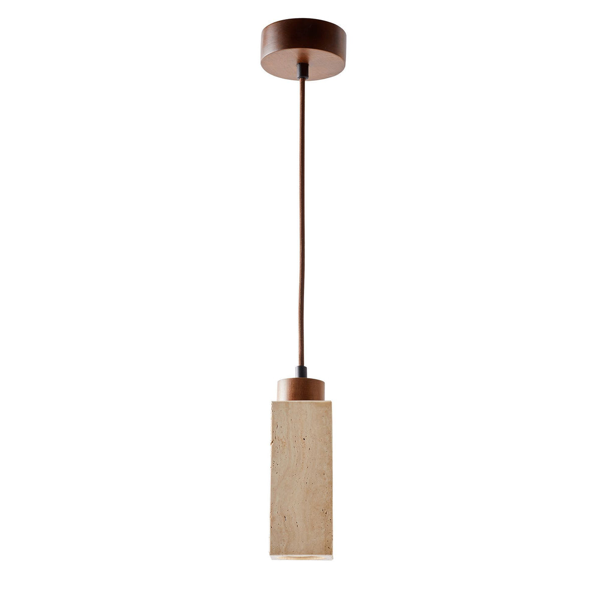 Mule - Walnuss-Beige-Walnuss-Travertin-Kappe