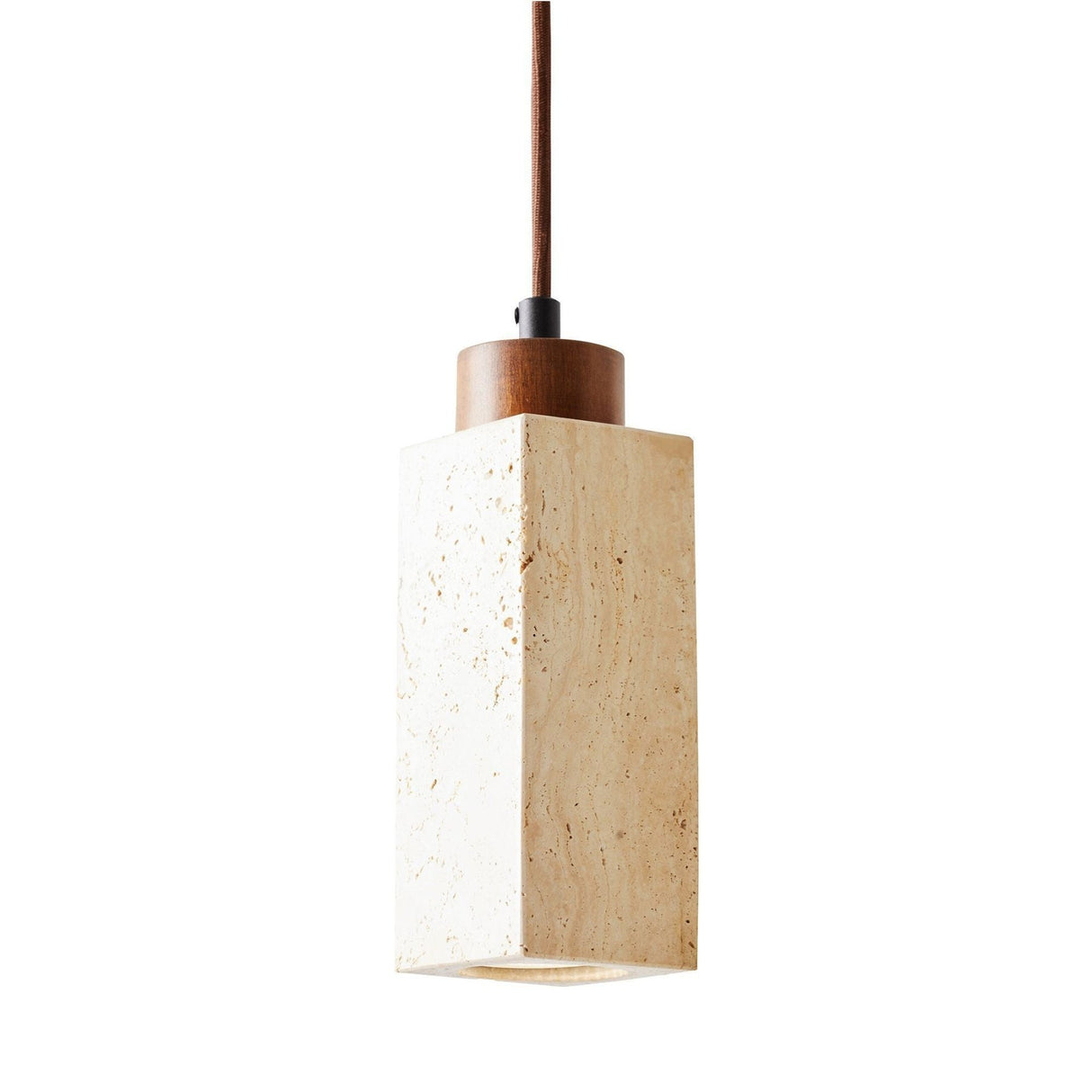 Mule - Walnuss-Beige-Walnuss-Travertin-Kappe