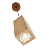 Mule - Walnuss-Beige-Walnuss-Travertin-Kappe