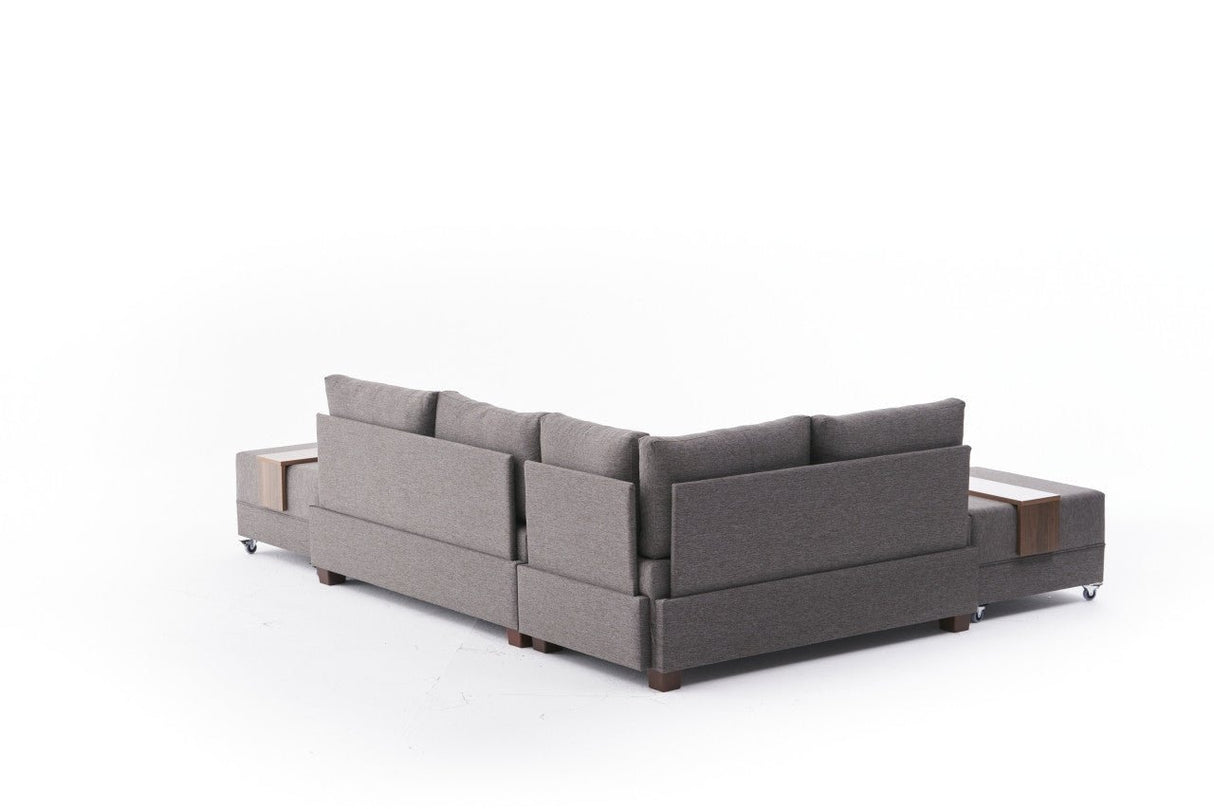 Ecksofa mit Schlaffunktion Left Fly Brown