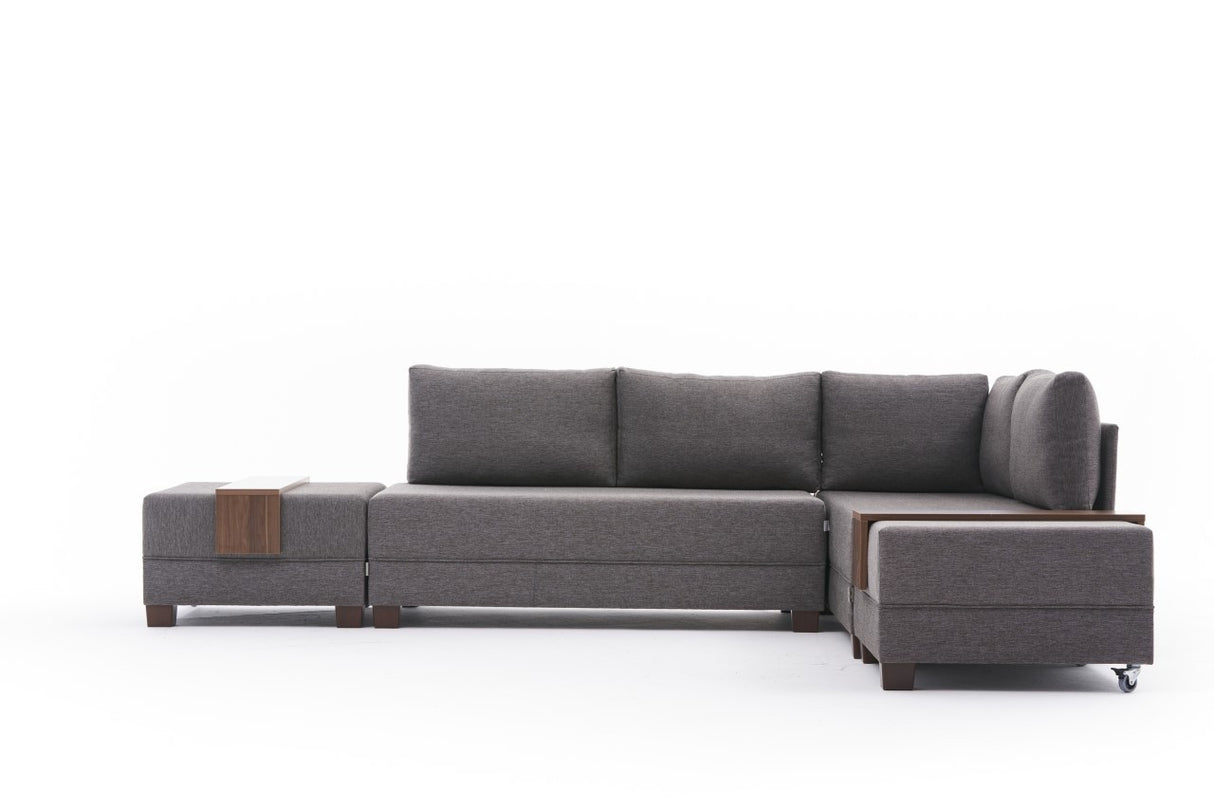 Ecksofa mit Schlaffunktion Right Fly Brown