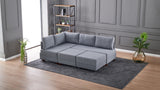 Ecksofa mit Schlaffunktion Left Fly Grey