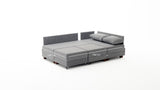 Ecksofa mit Schlaffunktion Left Fly Grey