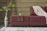 Ecksofa mit Schlaffunktion Right Fly Claret Red