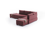 Ecksofa mit Schlaffunktion Right Fly Claret Red