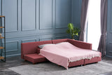 Ecksofa mit Schlaffunktion rechts Manama Claret Red