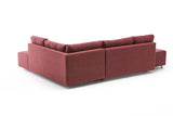 Ecksofa mit Schlaffunktion rechts Manama Claret Red