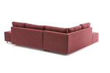 Ecksofa mit Schlaffunktion Links Manama Claret Red