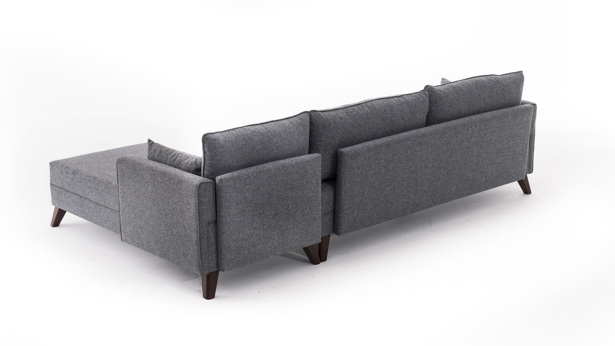 Rechtes Ecksofa Bella Grey