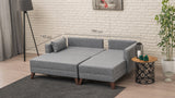 Ecksofa mit Schlaffunktion Right Bella Grey