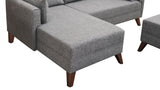 Ecksofa mit Schlaffunktion Links Bella Grey