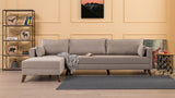 Ecksofa links Bella Creme