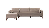 Ecksofa links Bella Creme