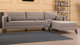 Ecksofa rechts Bella Creme