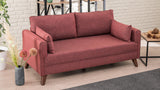 2-Sitzer-Sofa Bella Claret Red