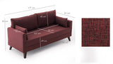 2-Sitzer-Sofa Bella Claret Red