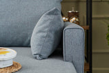 Rechtes Ecksofa Bella Blue