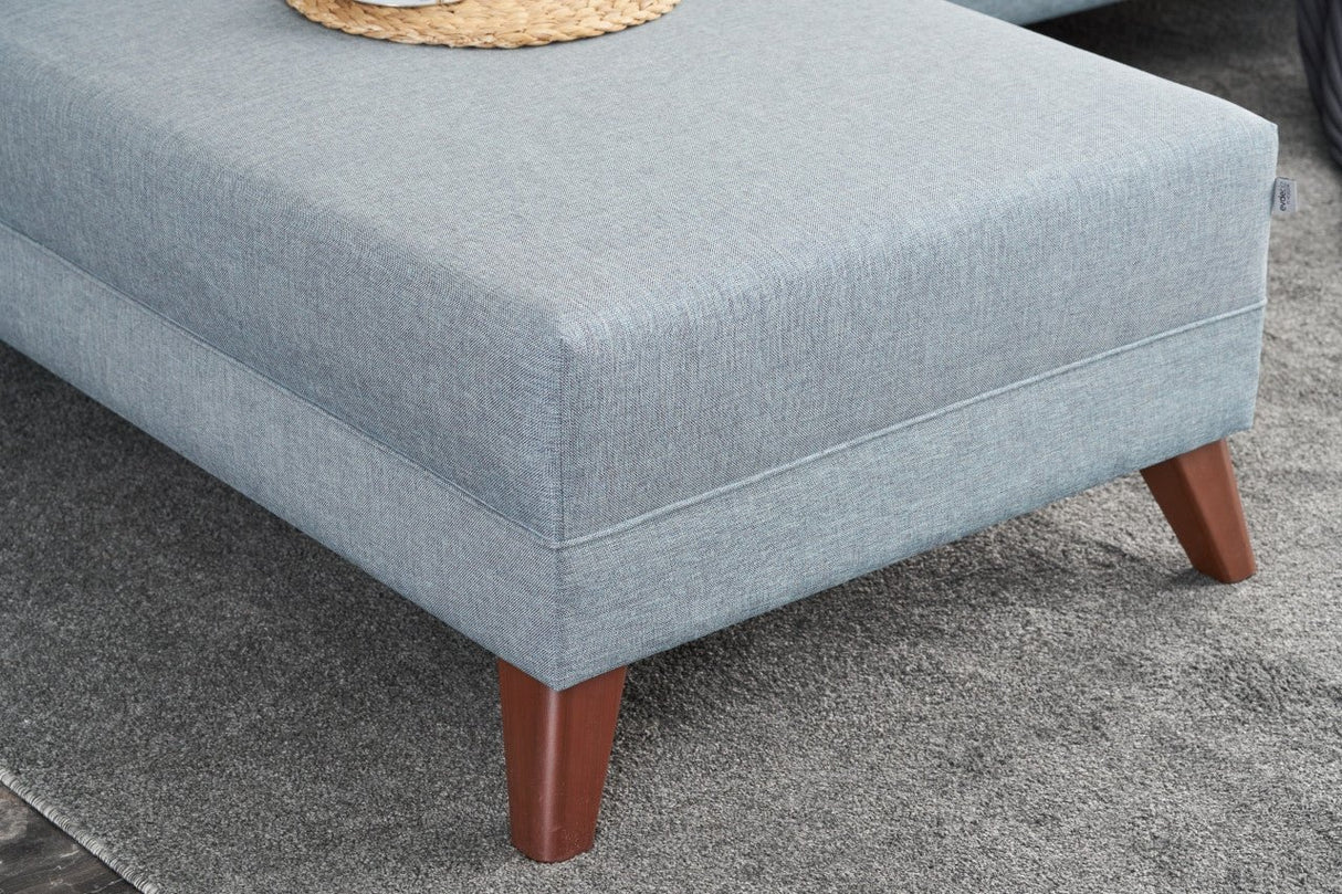 Rechtes Ecksofa Bella Blue