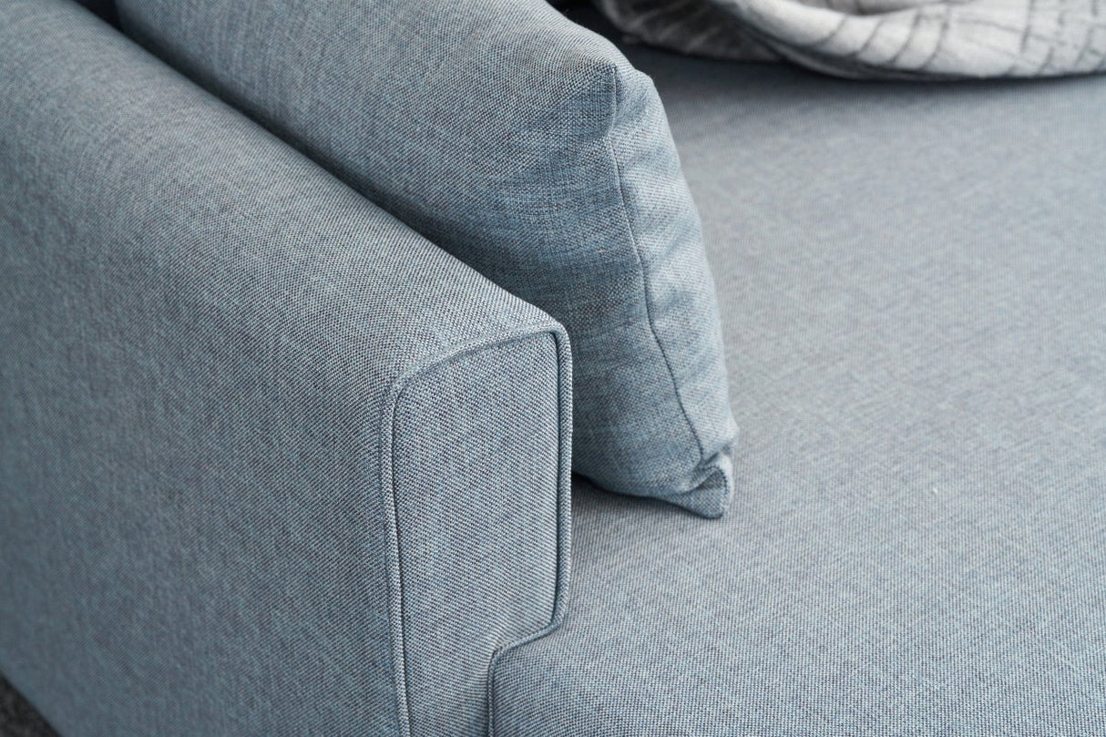 Ecksofa mit Schlaffunktion Links Bella Blue