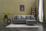 Ecksofa mit Schlaffunktion Rechts Aydam Grey