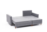 Ecksofa mit Schlaffunktion Rechts Aydam Grey