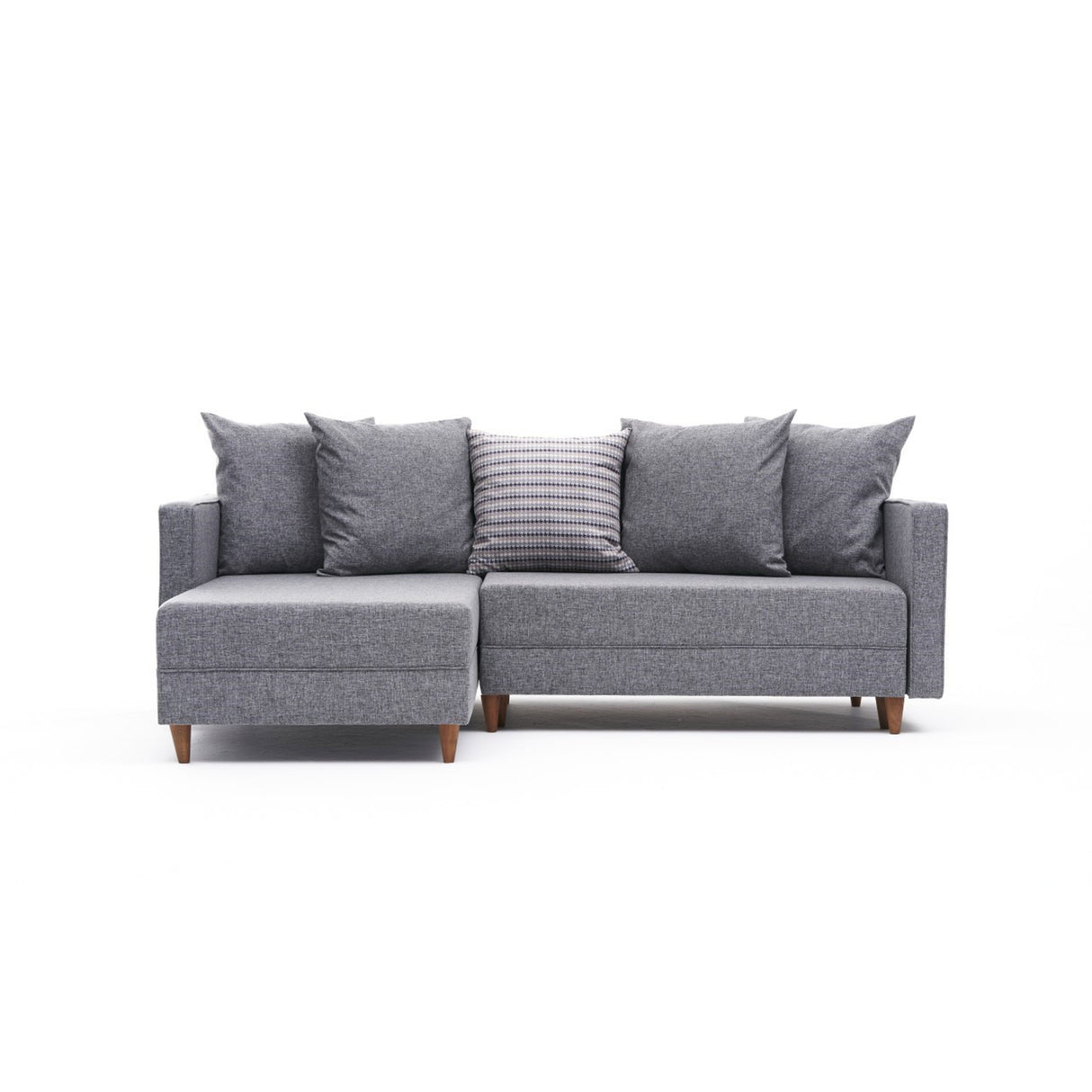 Ecksofa mit Schlaffunktion Links Aydam Grey