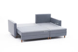 Ecksofa mit Schlaffunktion Rechts Aydam Blue