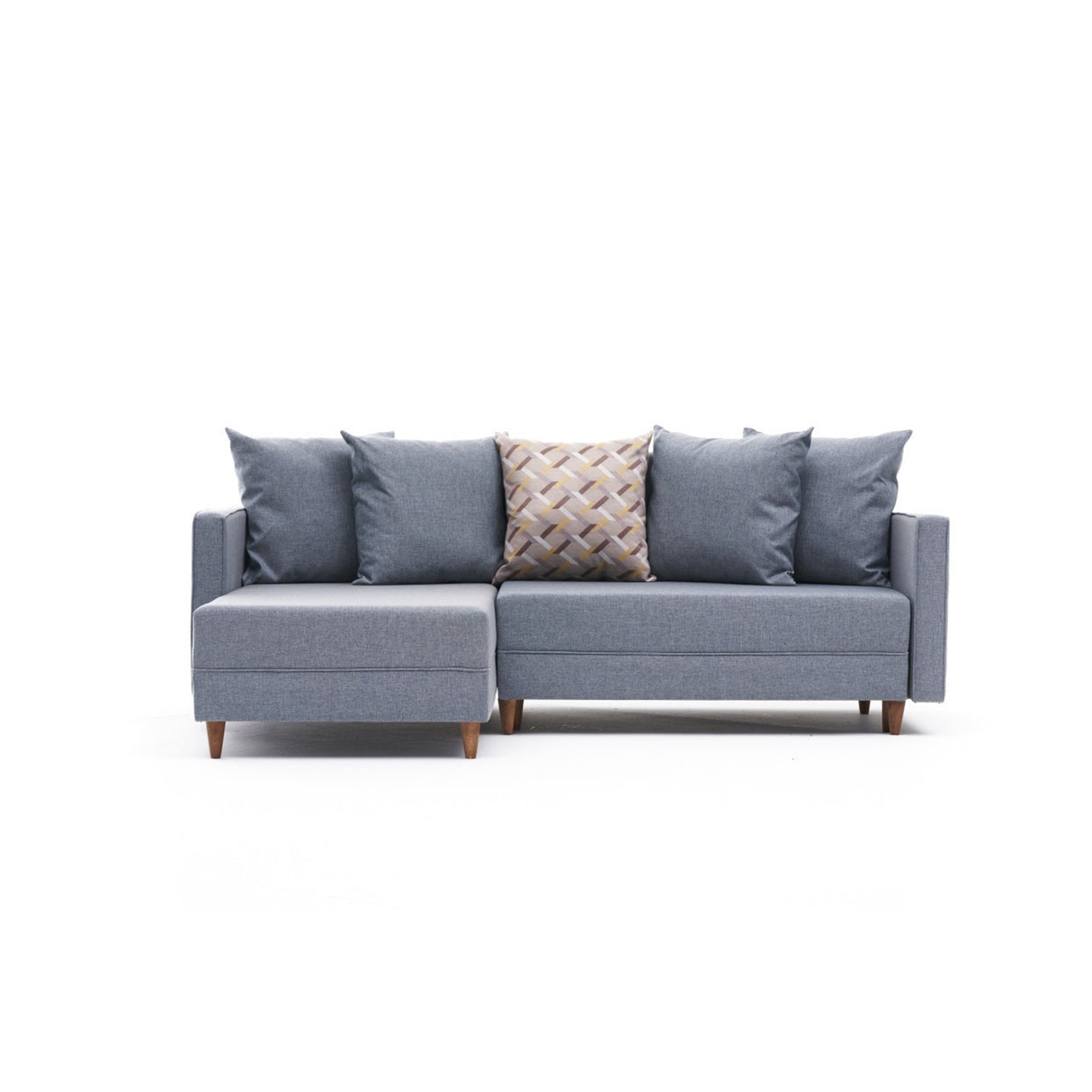 Ecksofa mit Schlaffunktion Links Aydam Blue