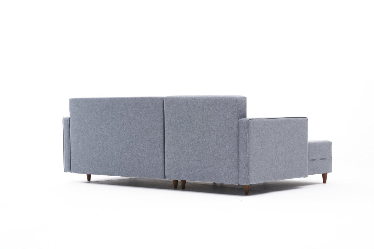 Ecksofa mit Schlaffunktion Links Aydam Blue