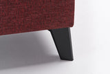 Ecksofa mit Schlaffunktion Efsun Claret Red