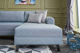 Ecksofa mit Schlaffunktion Belen Blue