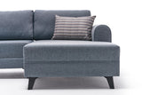 Ecksofa mit Schlaffunktion Belen Blue