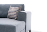 Ecksofa mit Schlaffunktion Efsun Blue